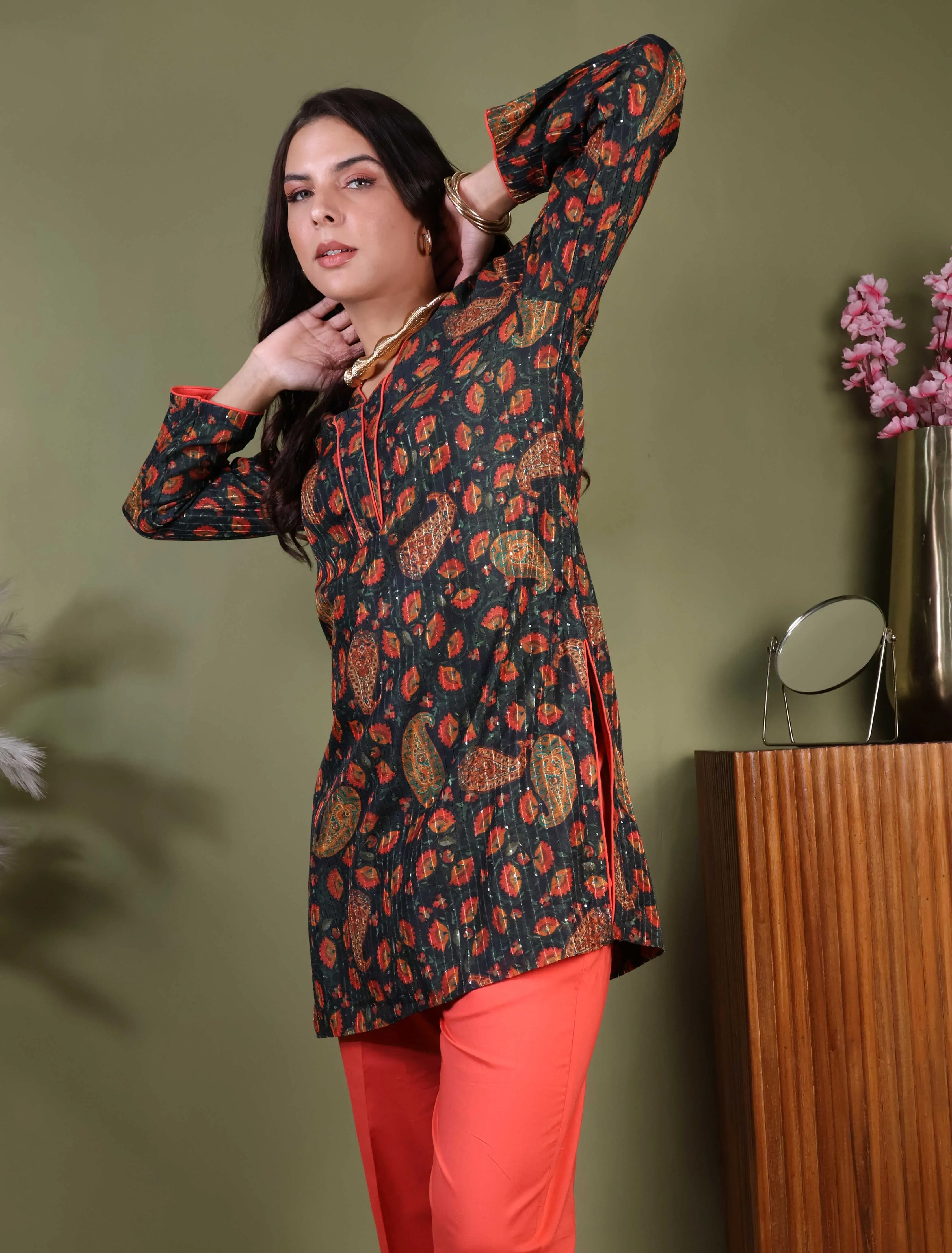 Prussian Blue Kurta & Pant Set
