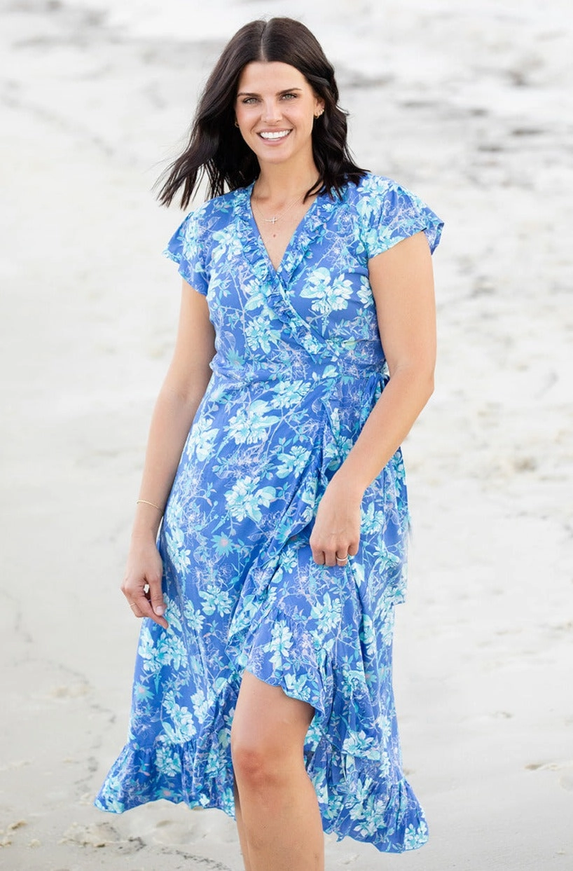 Voyager Dress / Ocean Blue Sharp Edge Body Harmony