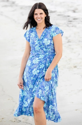 Voyager Dress / Ocean Blue Sharp Edge Body Harmony