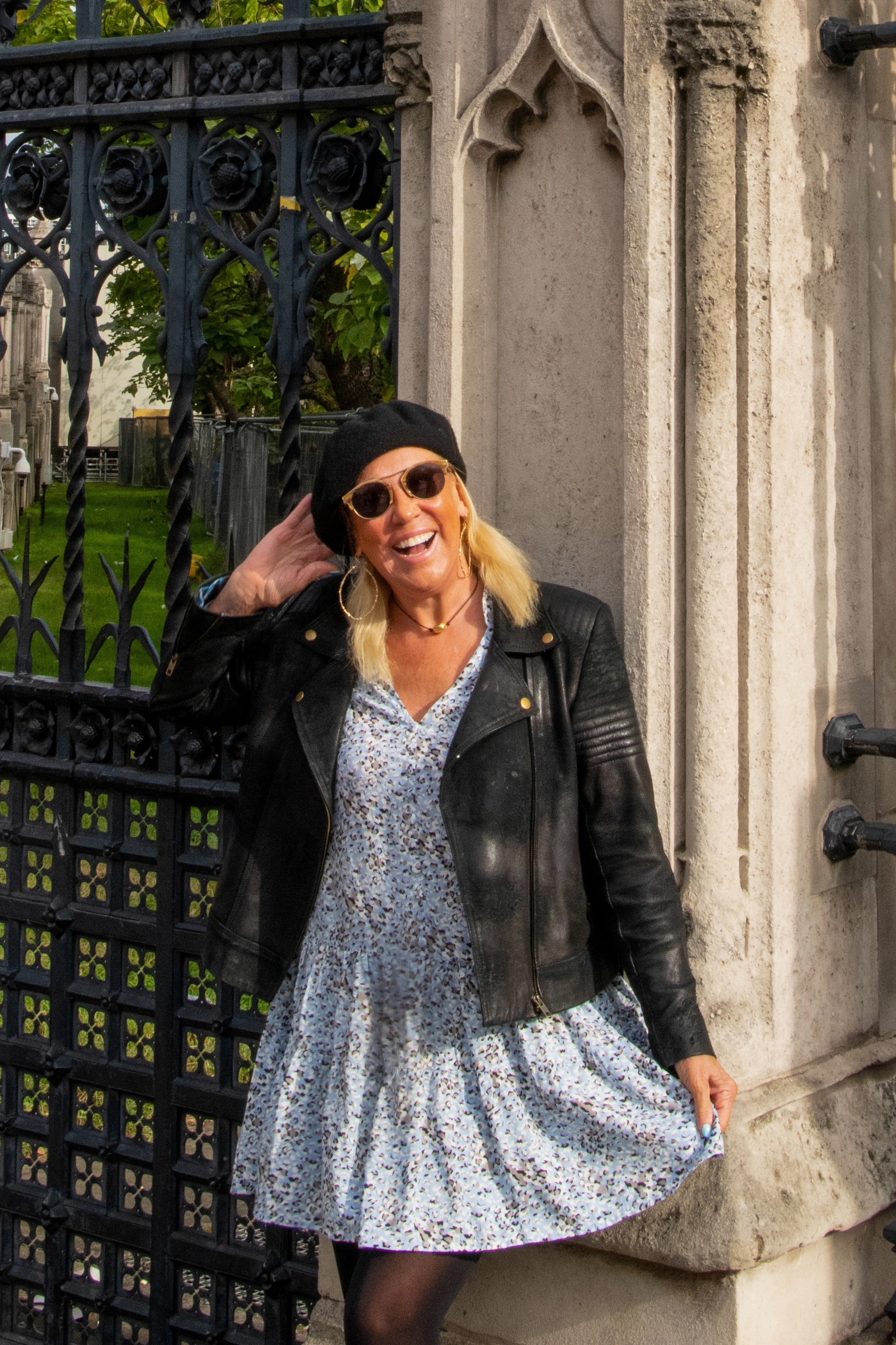 Trendy Everyday Parker Dress / Snow Leopard