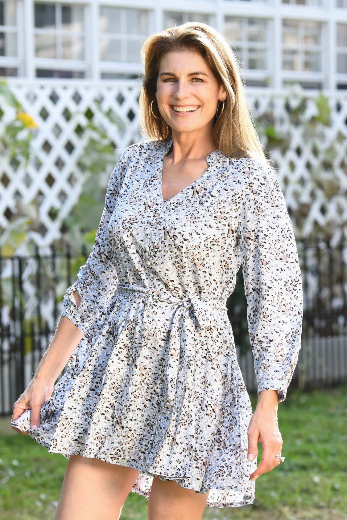Daywear Fit Flow Ready Parker Dress / Snow Leopard