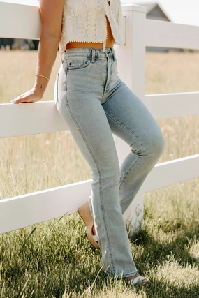 Sleek Comfort Isa Tummy Control Bootcut Judy Blue Jeans (Light)