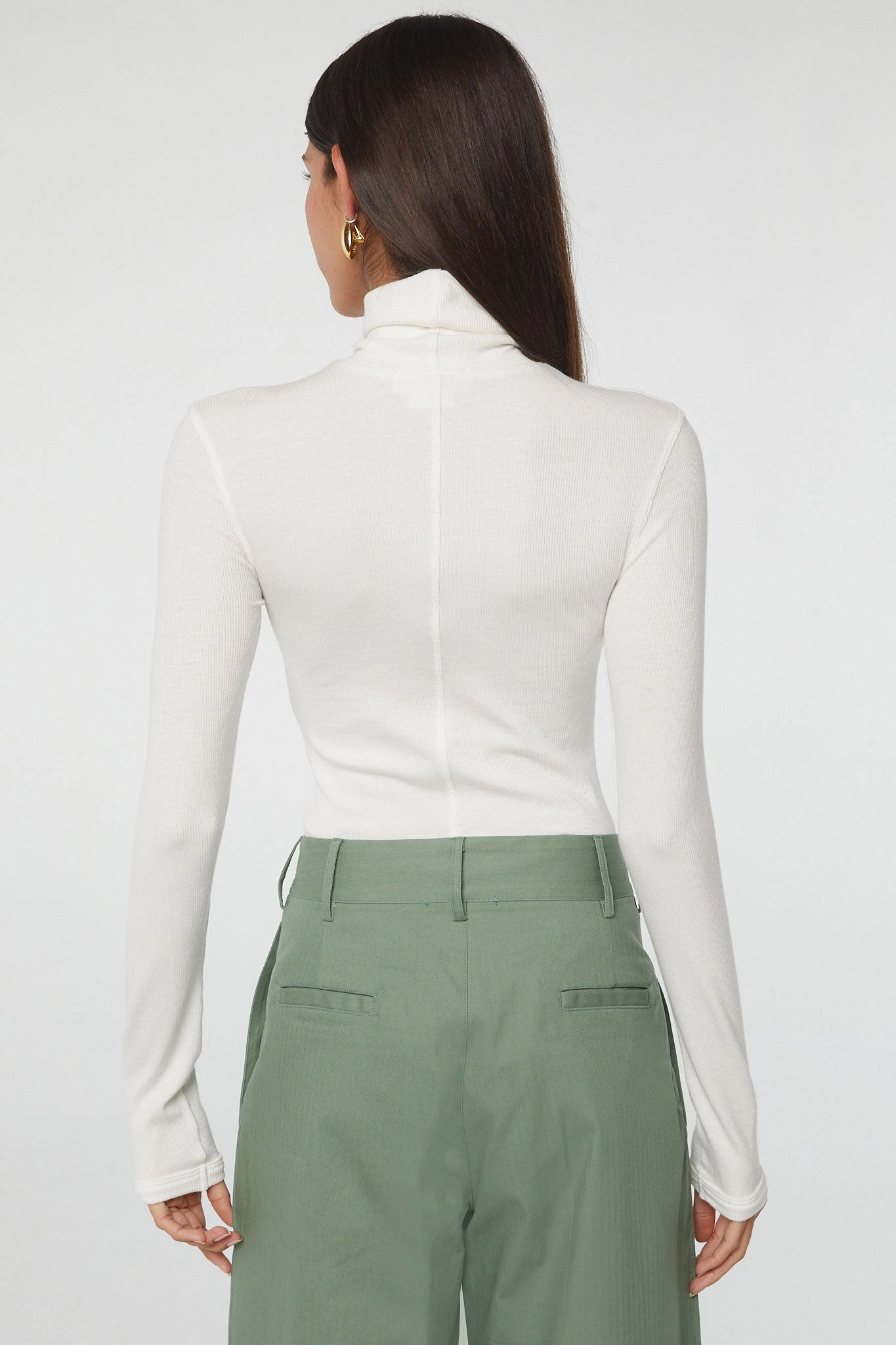 MeshPanelIntegration Tencel Lyocell Fiber MADS TURTLENECK TOP