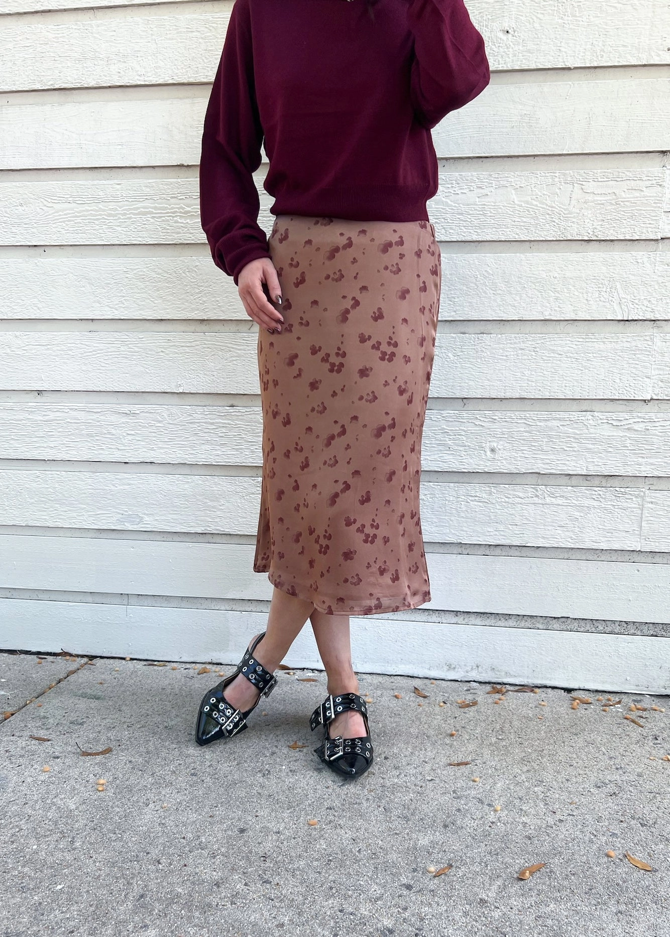 Plant Based Material QUINN MIDI SKIRT
