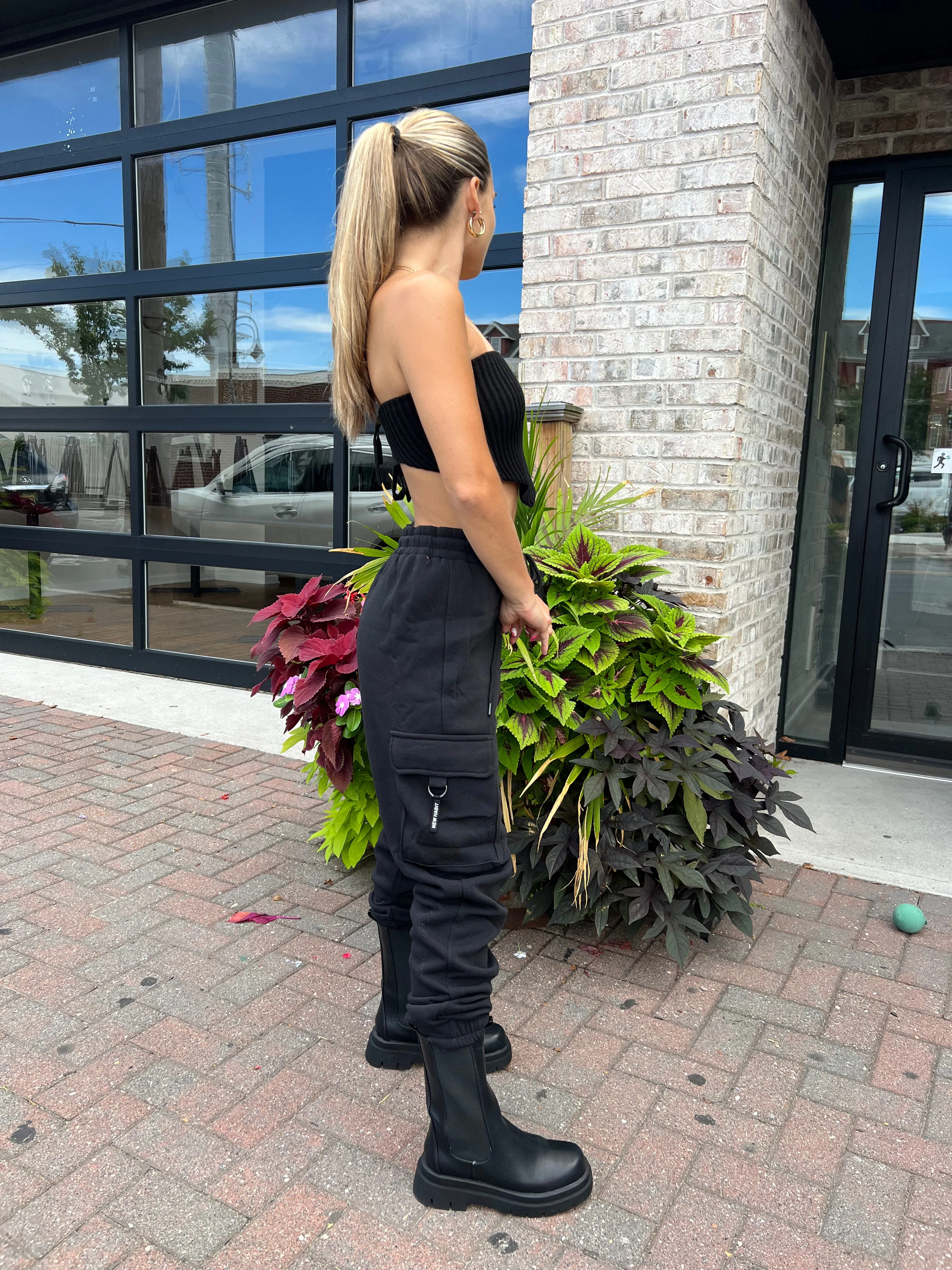 "Soft Hearted" Sweat Cargo Pants