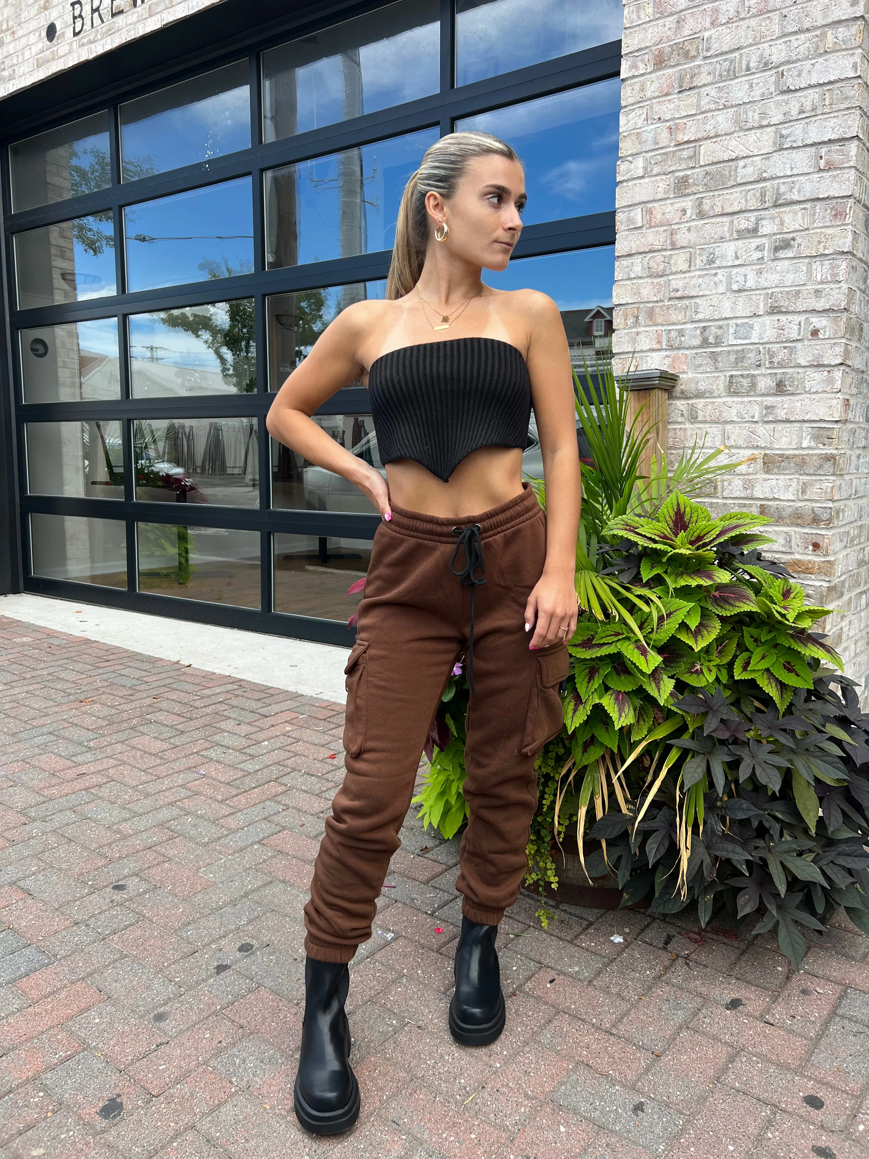"Soft Hearted" Sweat Cargo Pants