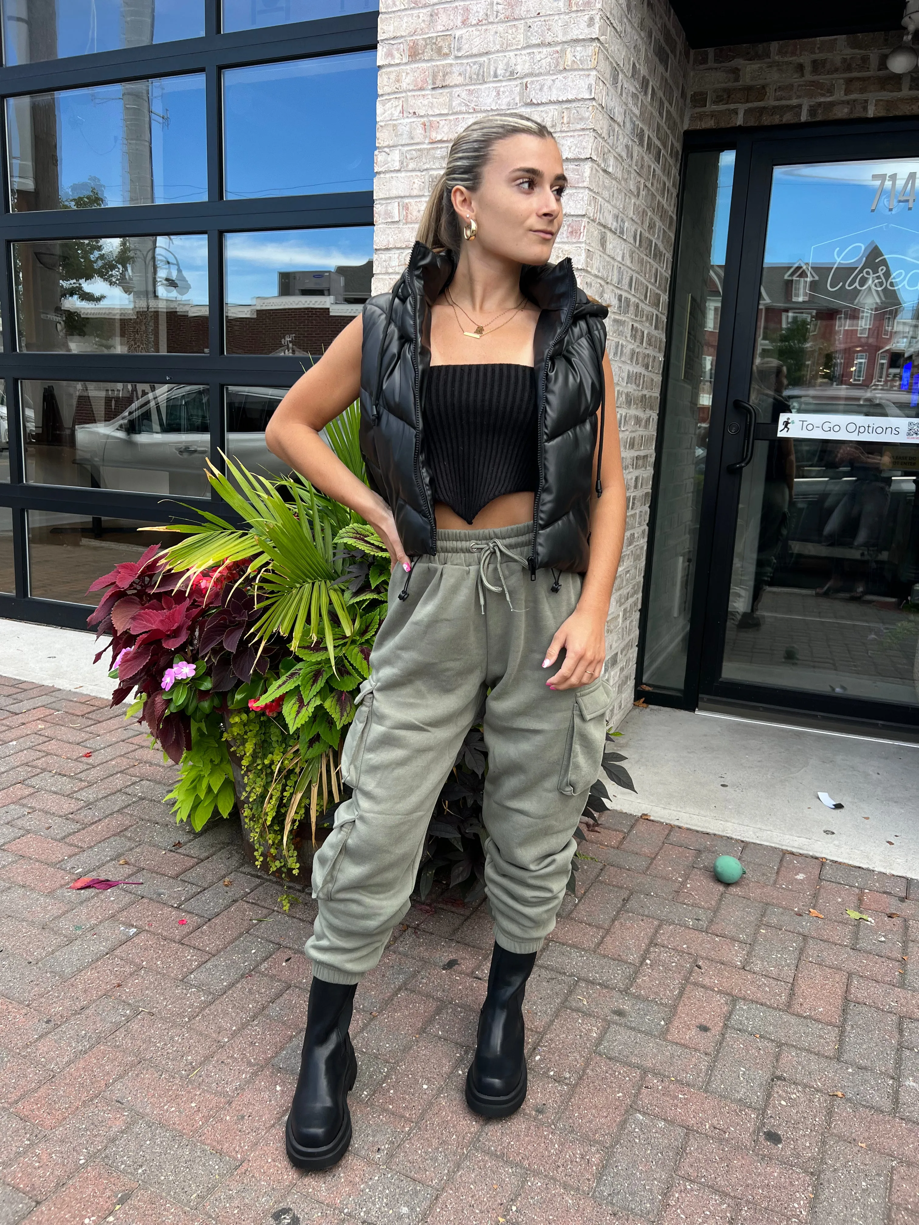 "Soft Hearted" Sweat Cargo Pants