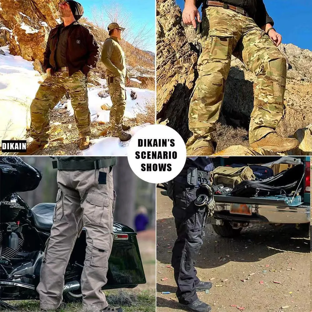 Raider Tactical Pants Big Pockets Cargo Pans in Green