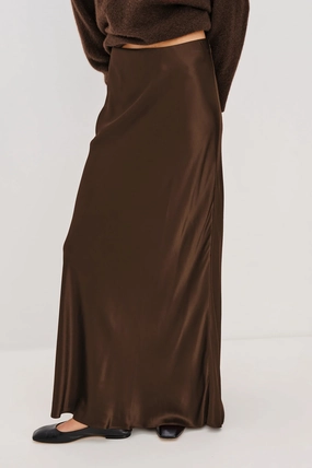 Rails Romina Skirt in Espresso Simple Outfit