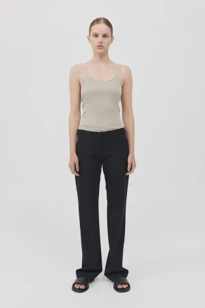 Raw Edge Pants - Black