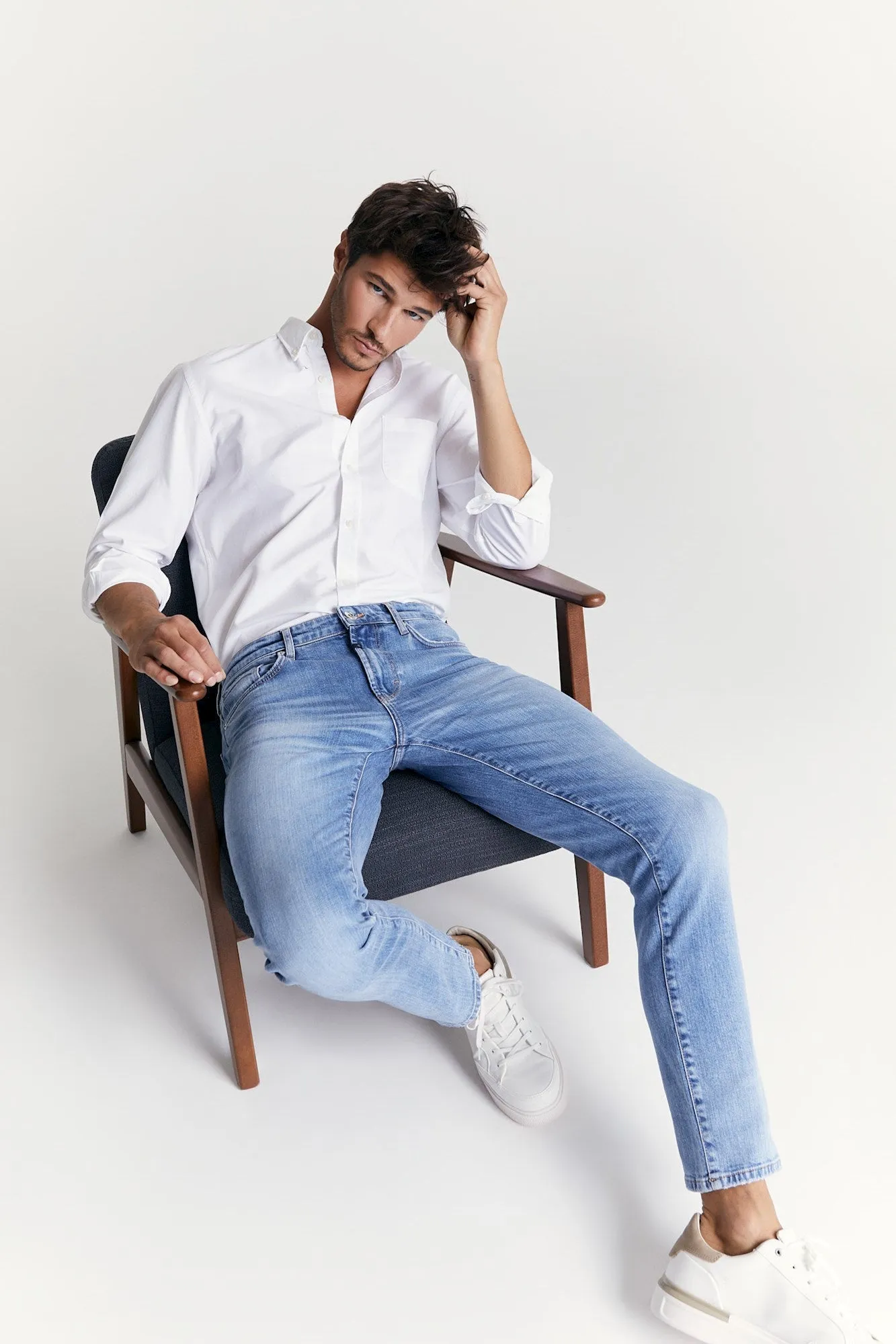 RAY Tapered Fit Jeans aqua blue