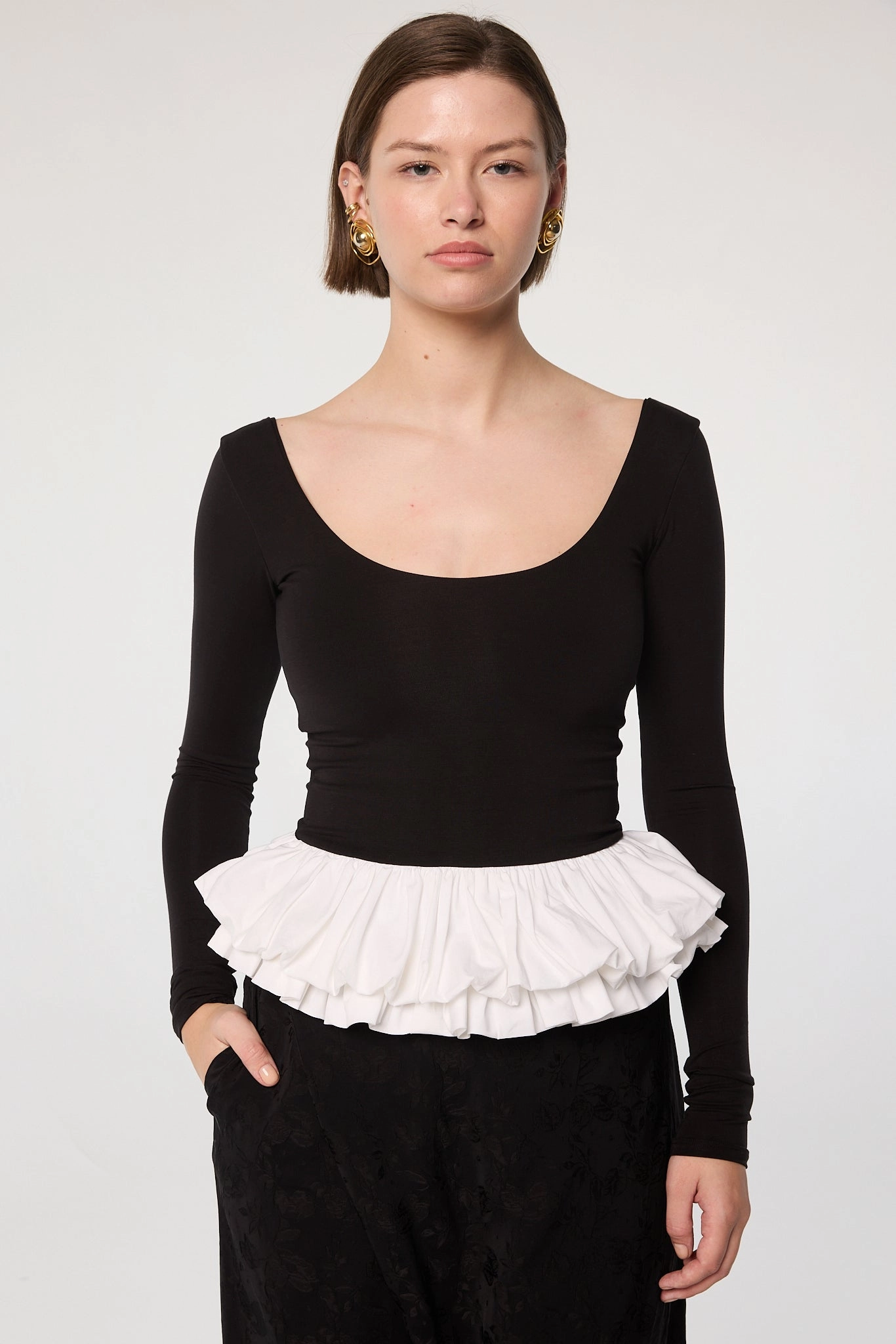 JUBIN TOP RawHemDetail