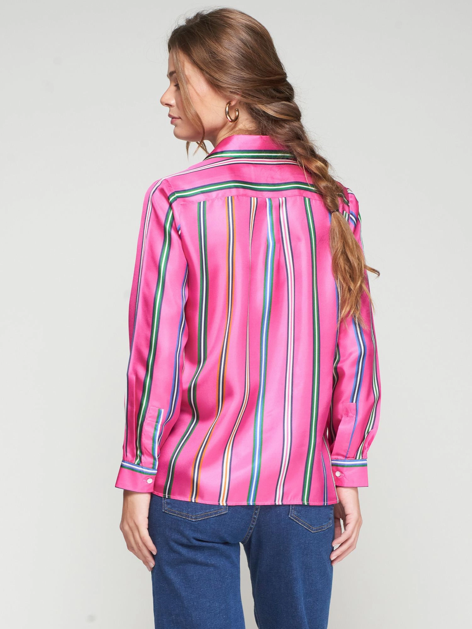 LatticeKnit STRIPE BUTTON DOWN