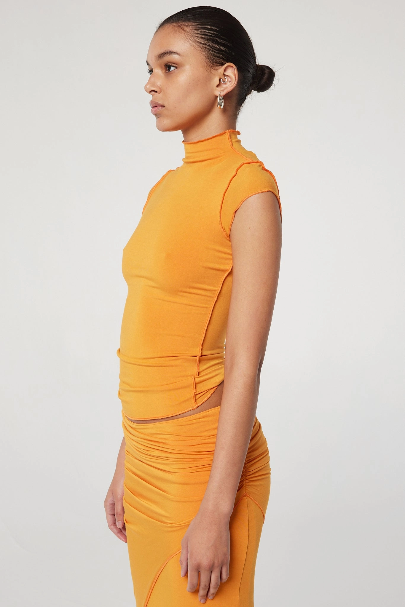 FeatherlightConstruction Low Profile Seaming REESE MOCK NECK TOP