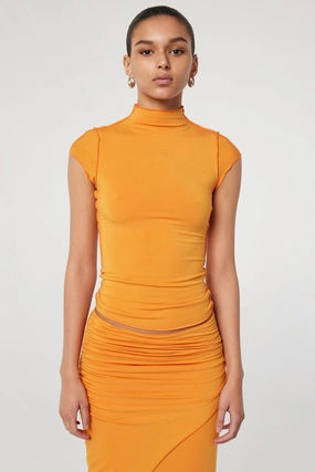 SublimatedPrint StretchFit REESE MOCK NECK TOP