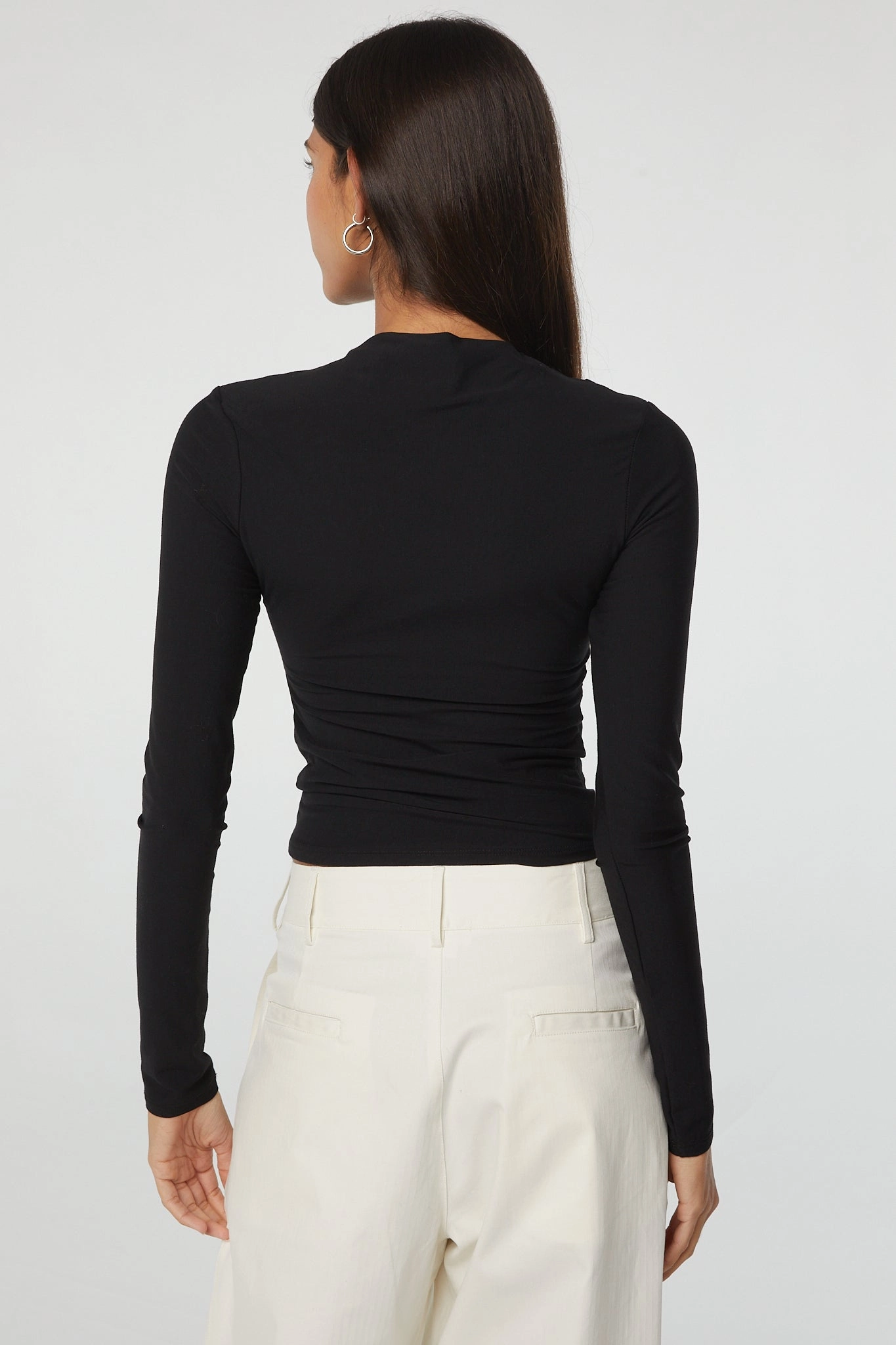 DualLayer Weave SELMA LONG SLEEVE TOP