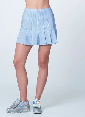 Comfort Wear Fit Linen Stripe Skort