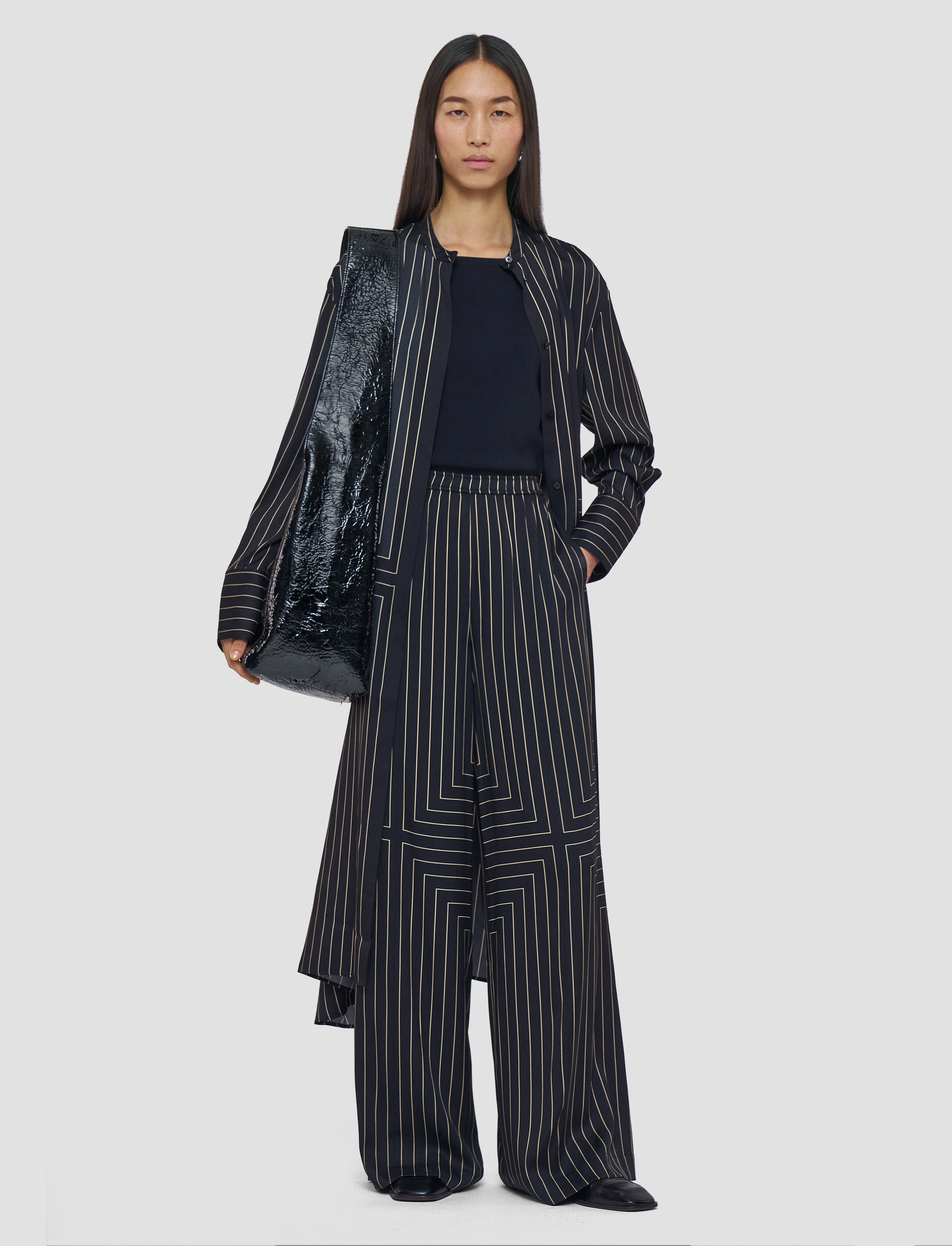 Soft Texture Orlana Geometric Print Silk Dress