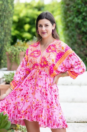 Fashion-Forward Fit Paloma Dress / Hot Pink