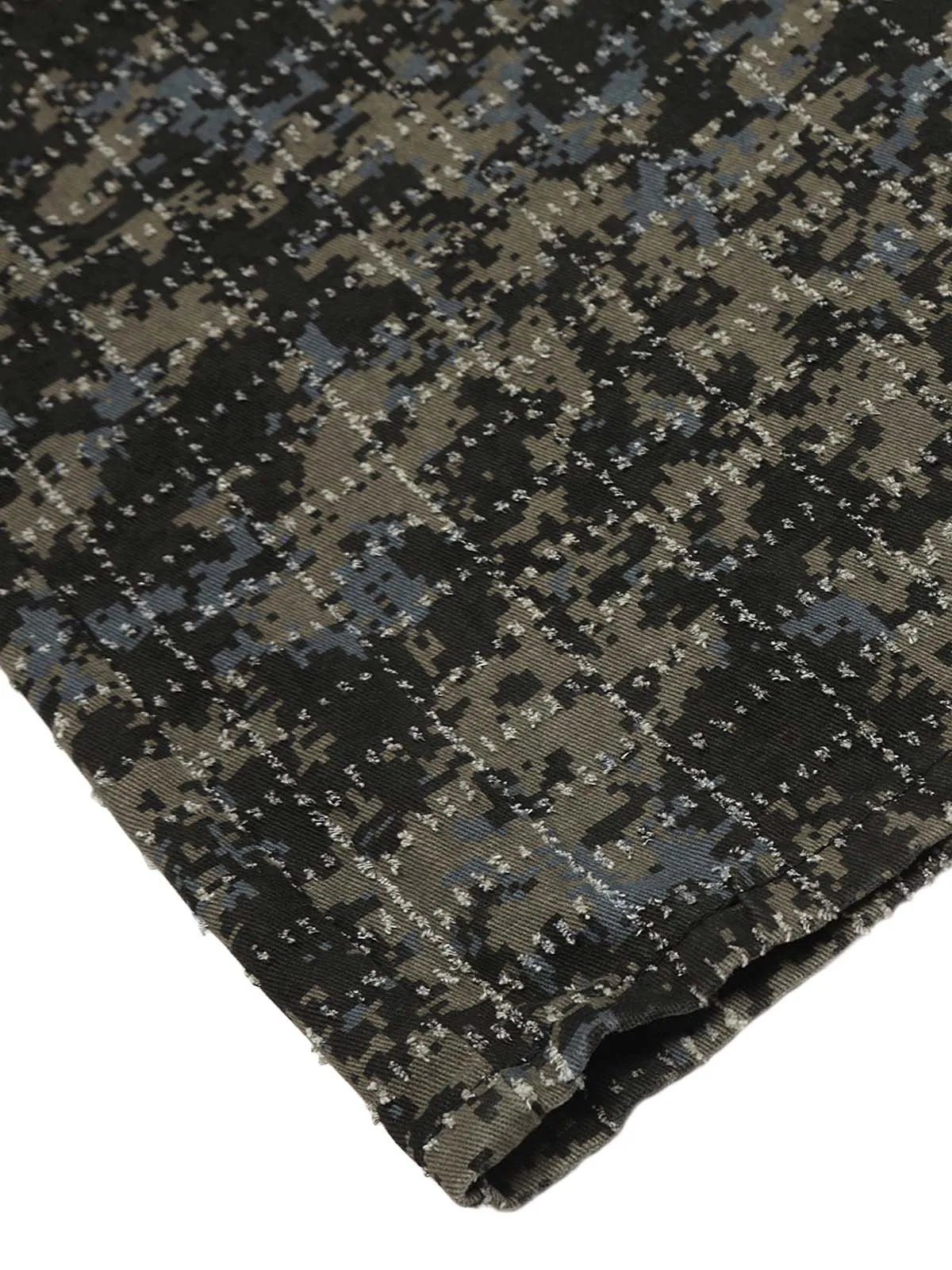 Ripped Camouflage Multi-Pocket Cargo Pants