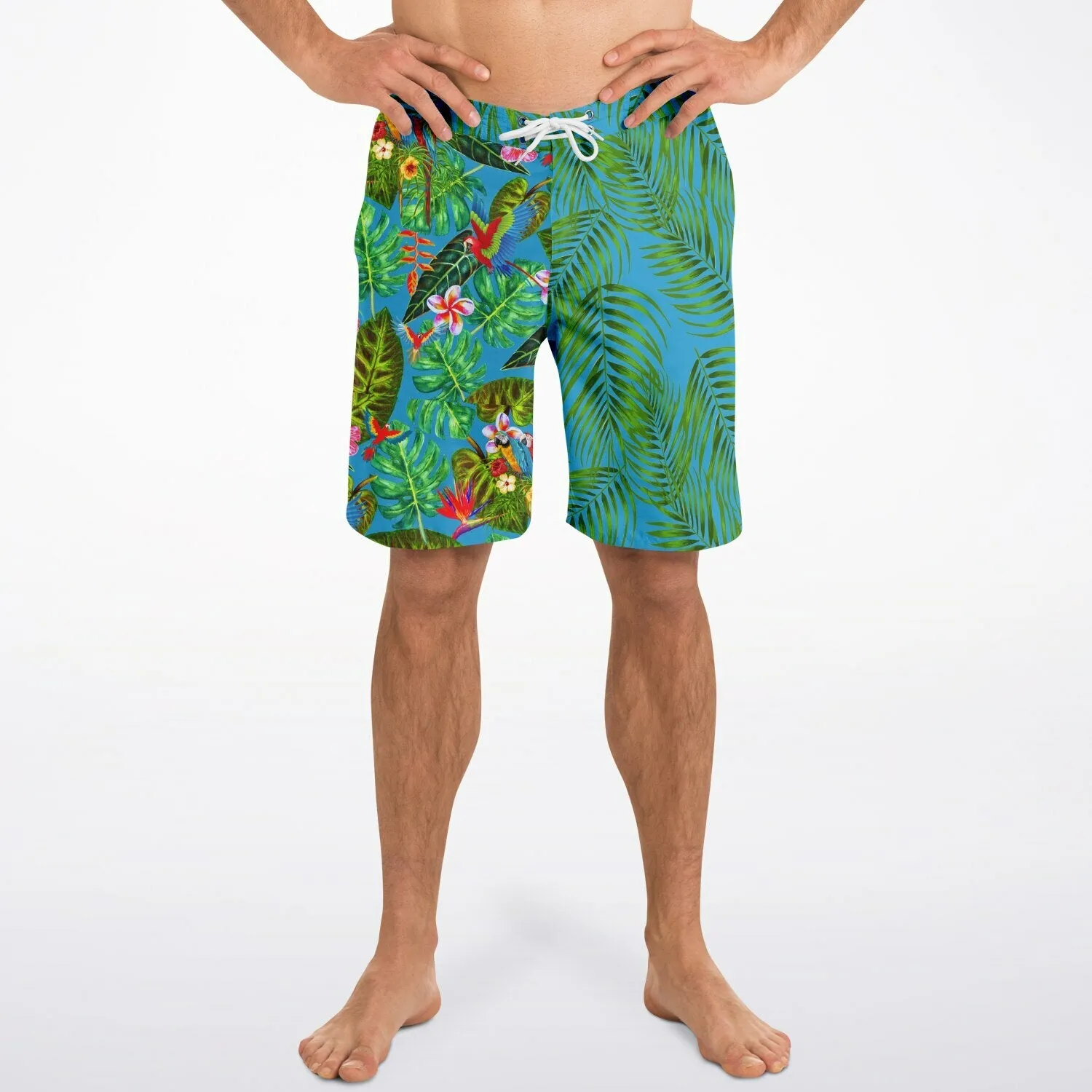 RipTide Men's Mismatched Board Shorts - Tropicana