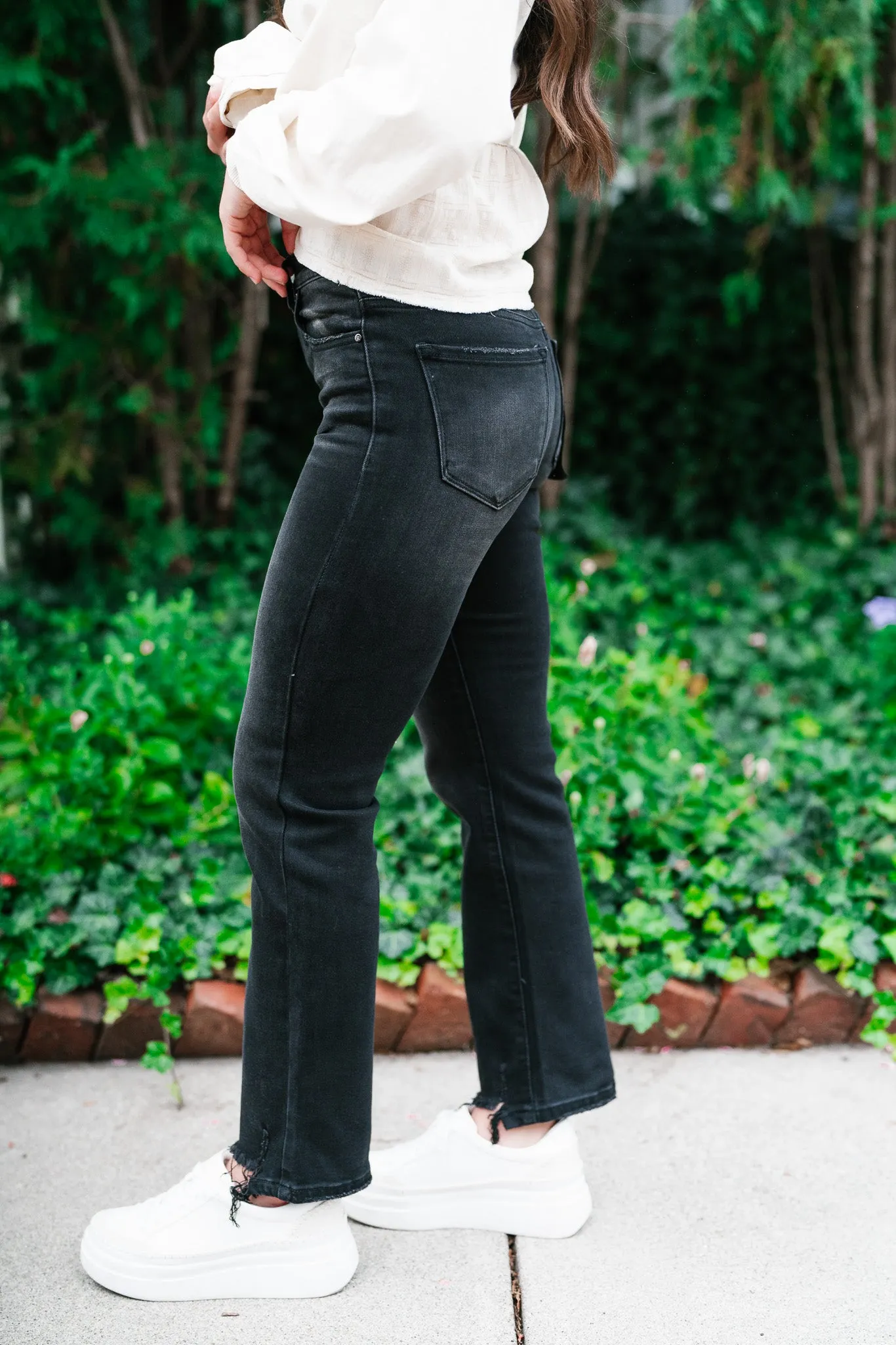 Risen Karlie High Rise Relaxed Straight Leg Jeans