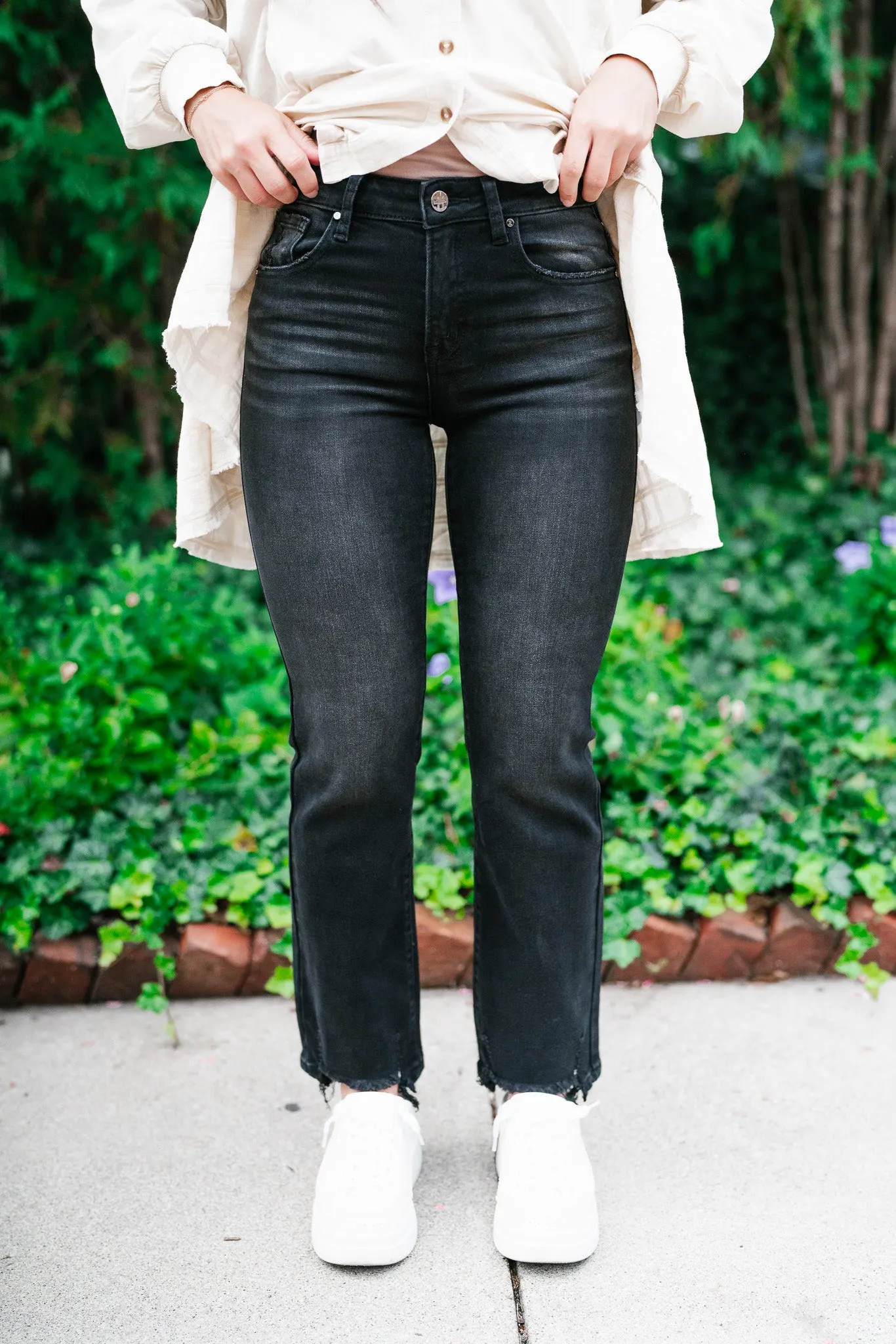 Risen Karlie High Rise Relaxed Straight Leg Jeans