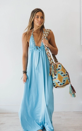Elegant Layer Day-To-Night Wear River Maxi Dress