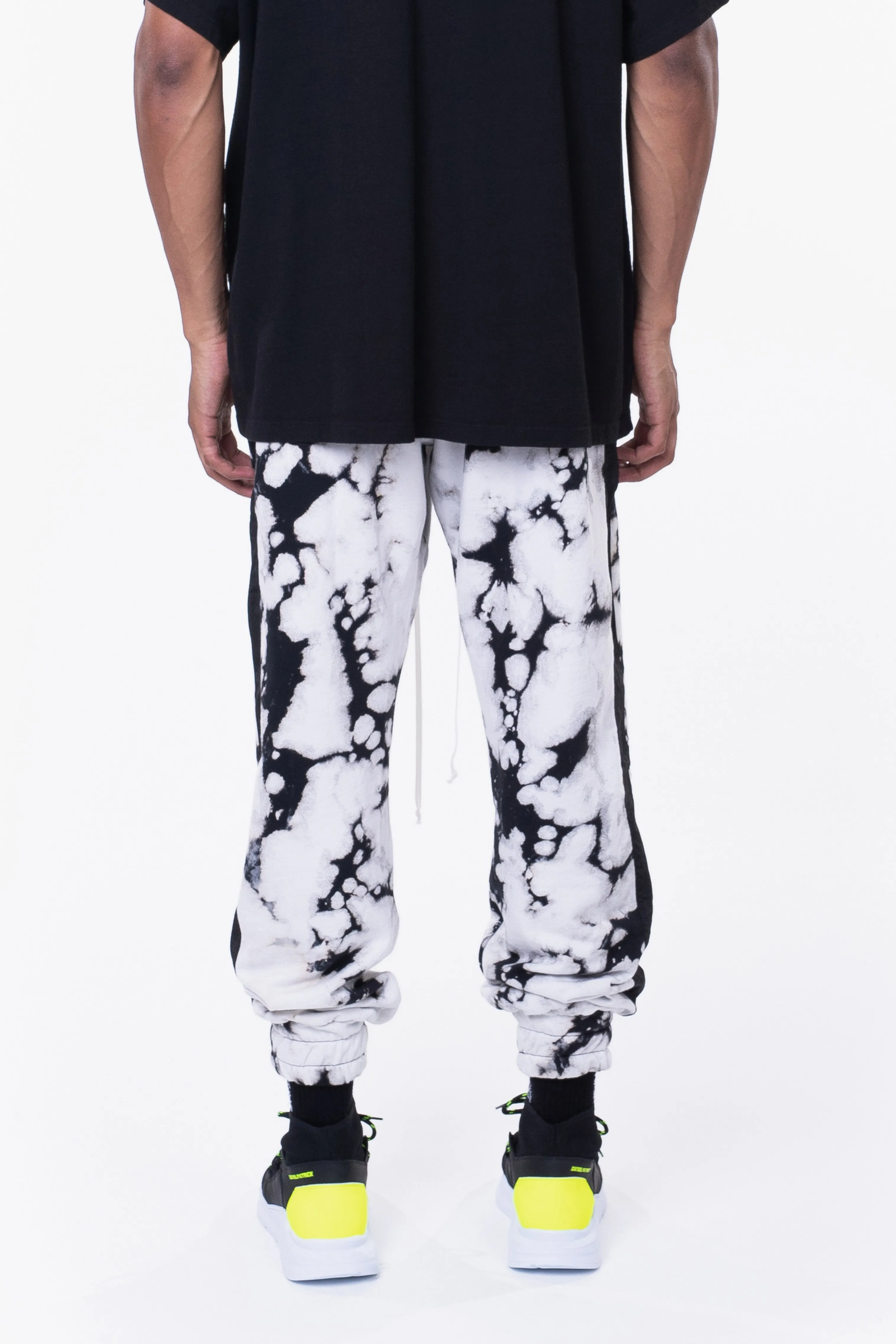roaming track pant ii / white acid   black