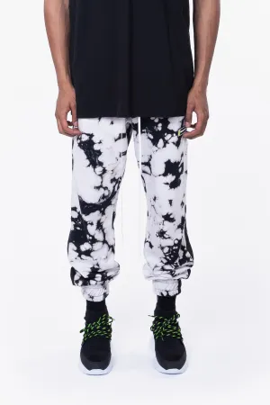 roaming track pant ii / white acid   black