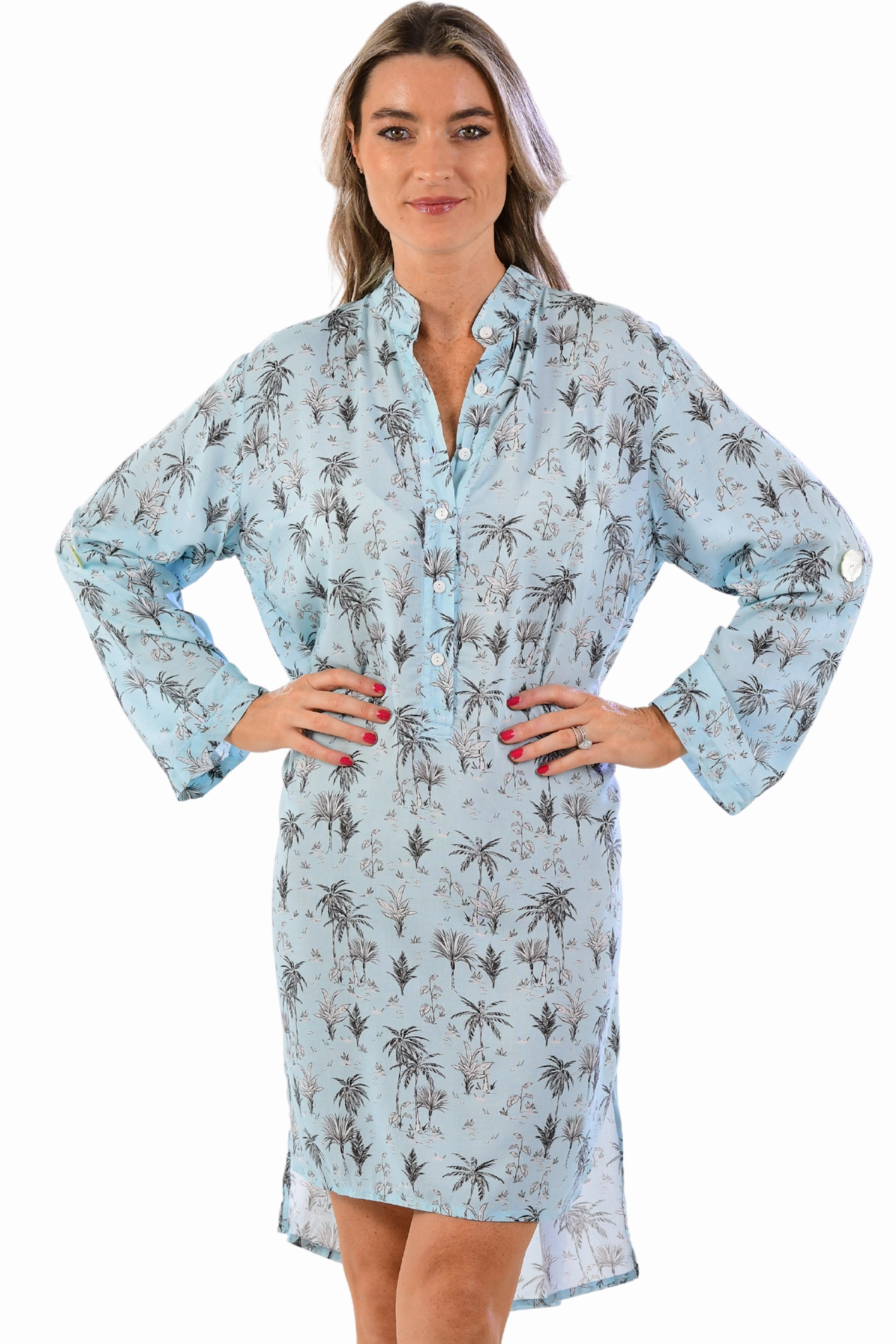 Day Tripper Dress / Blue Jungle Urban Cool Easy Texture