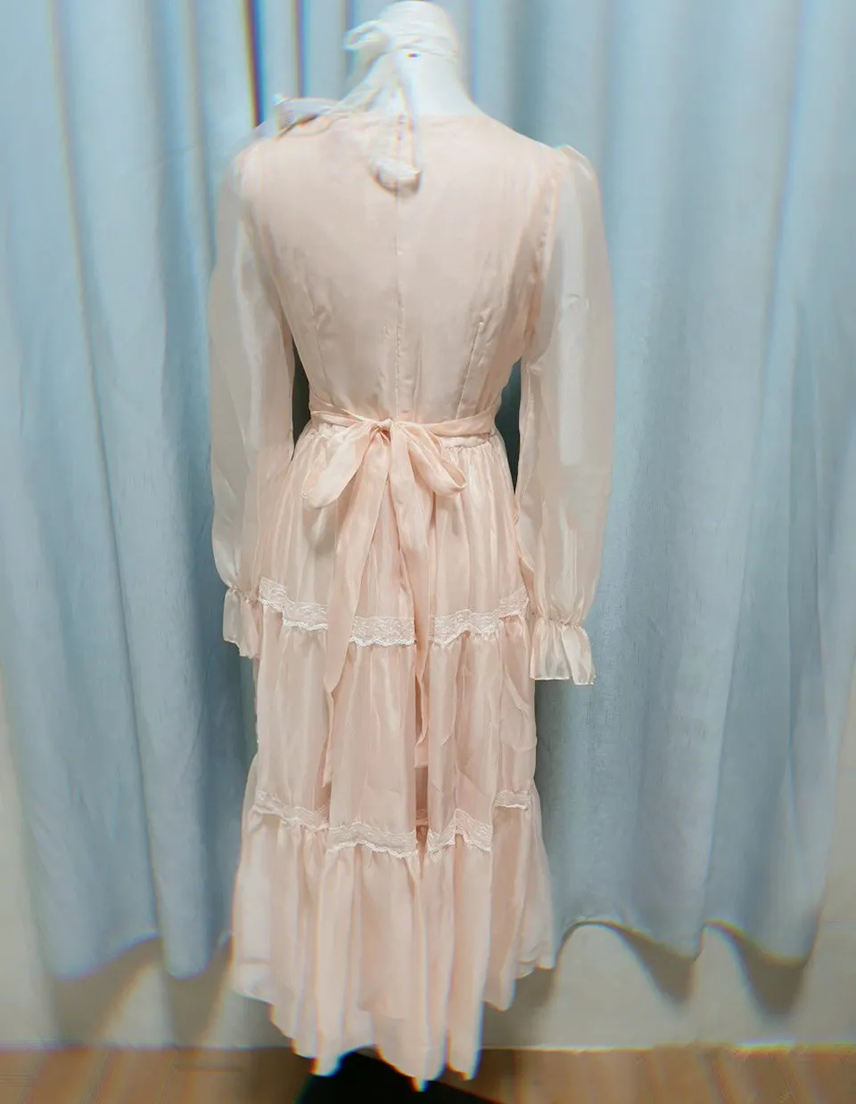 Rosepetal River Fairycore Princess Dress with Choker Necklace
