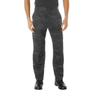 Rothco Midnight Camo Tactical BDU Pants / Midnight Black Camo