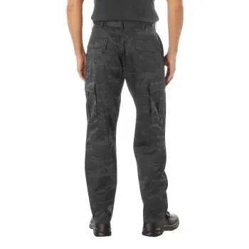 Rothco Midnight Camo Tactical BDU Pants / Midnight Black Camo