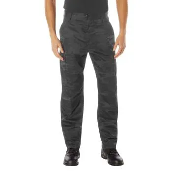 Rothco Midnight Camo Tactical BDU Pants / Midnight Black Camo