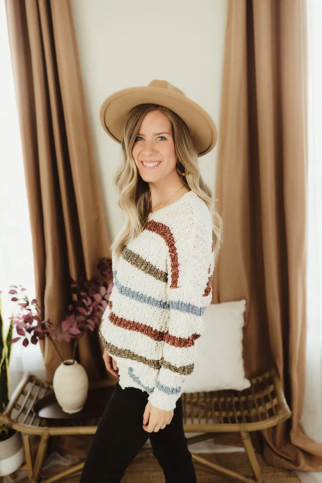 Round Neck Multi Stripe