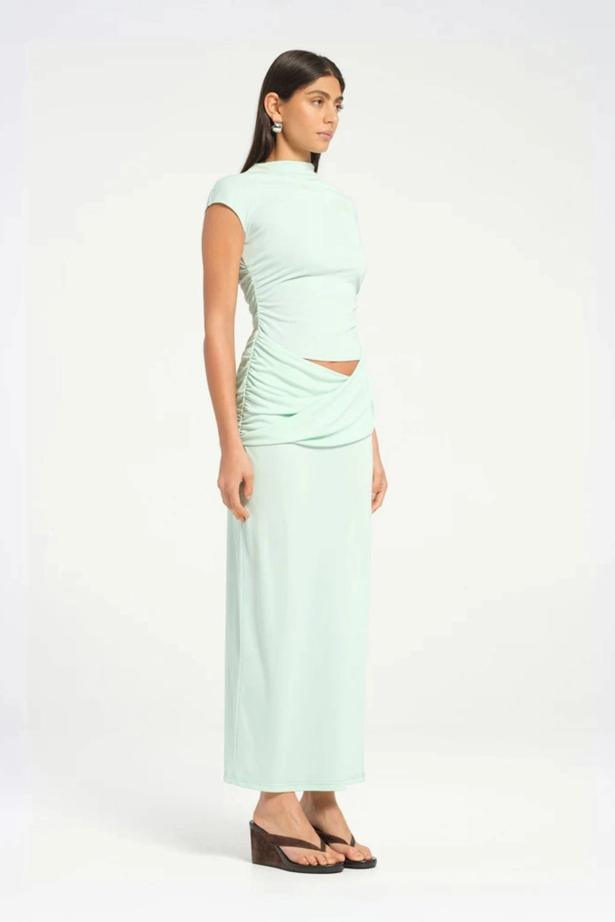 Royce Maxi Dress Aqua Comfortable travel dress