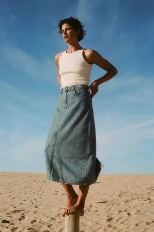 Ruby Denim Maxi Skirt _SALE