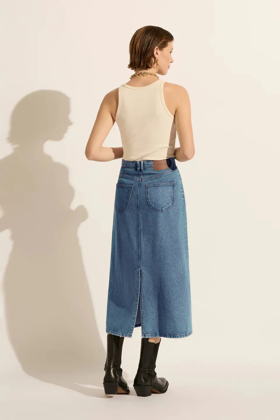Ruby Denim Maxi Skirt _SALE