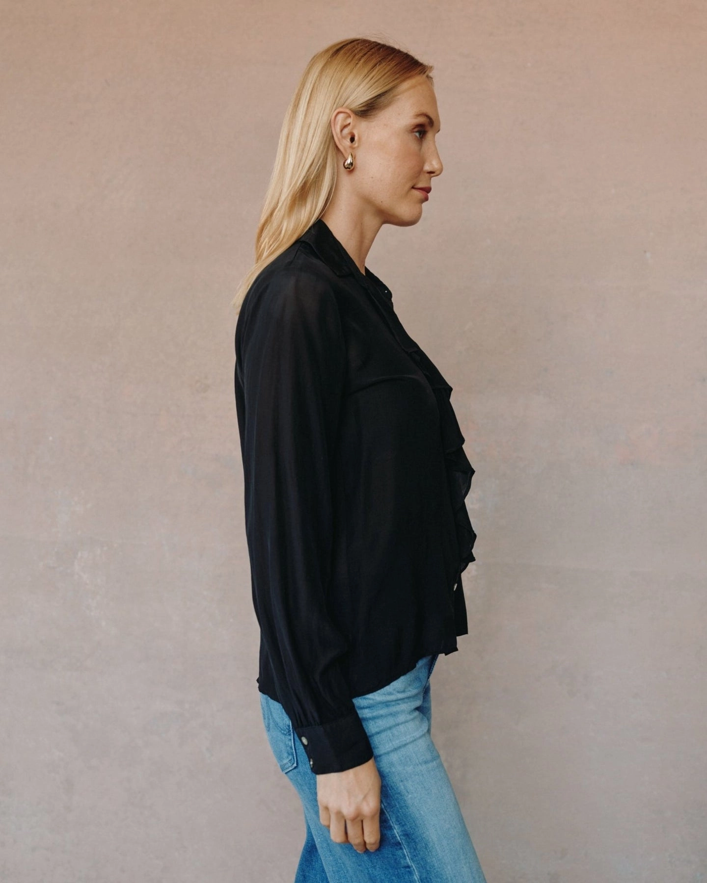 RUFFLE FRONT SHIRT SunProtective