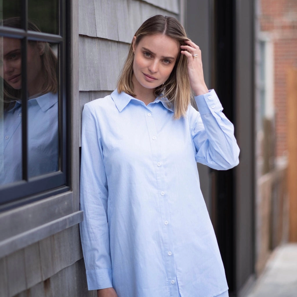 Polite Vibe skin friendly Ruffle shirt dress [Final Sale]