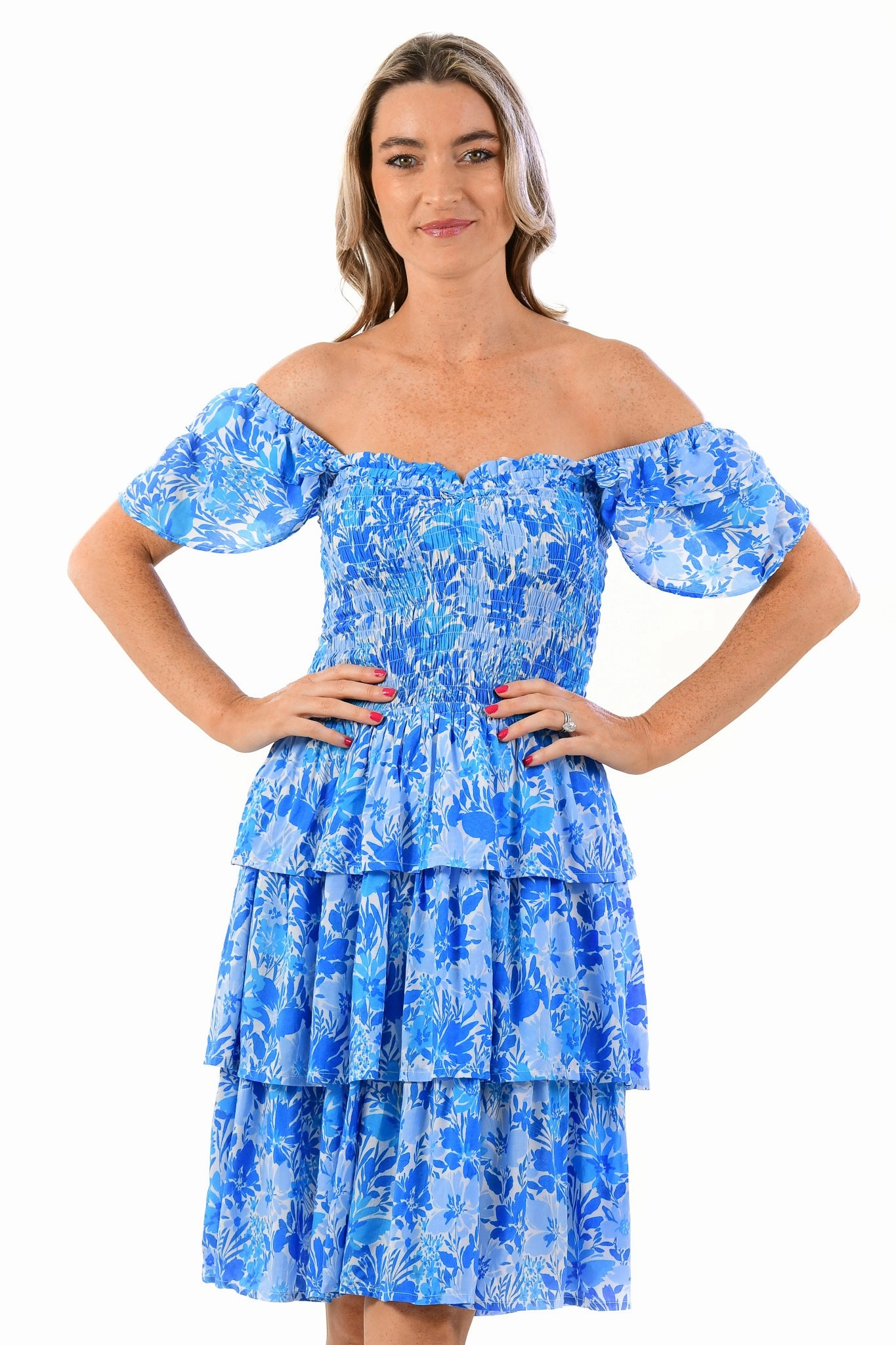 Emily Dress / Cyan Blue Day Ready