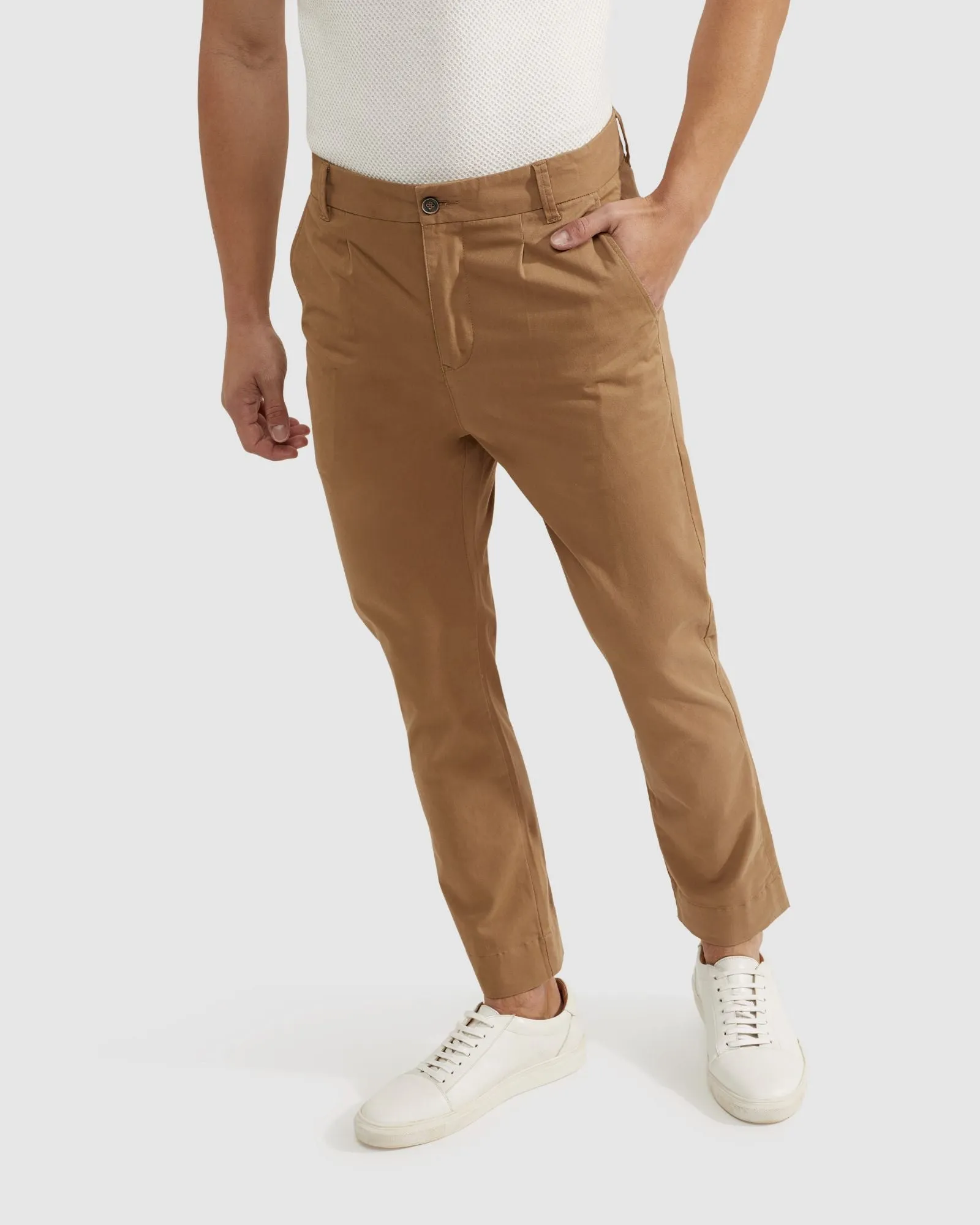 Ryan Organic Cotton Folded Cuff Chinos