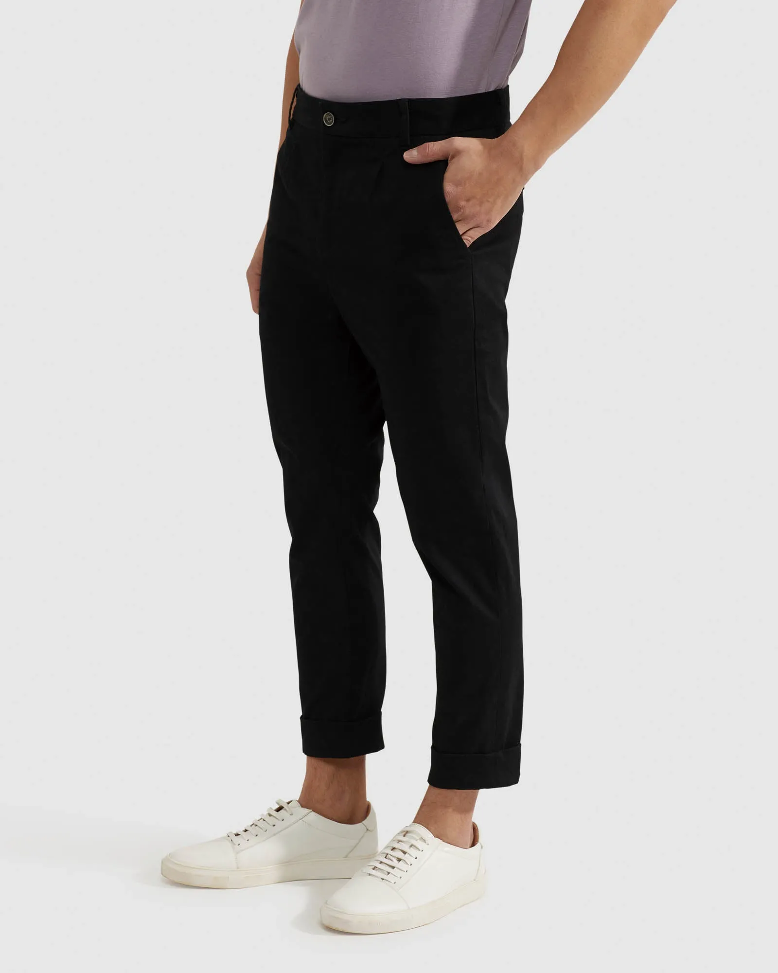 Ryan Organic Cotton Folded Cuff Chinos