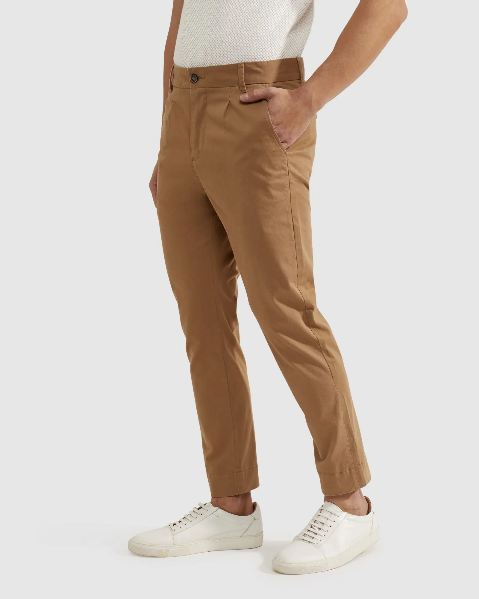 Ryan Organic Cotton Folded Cuff Chinos