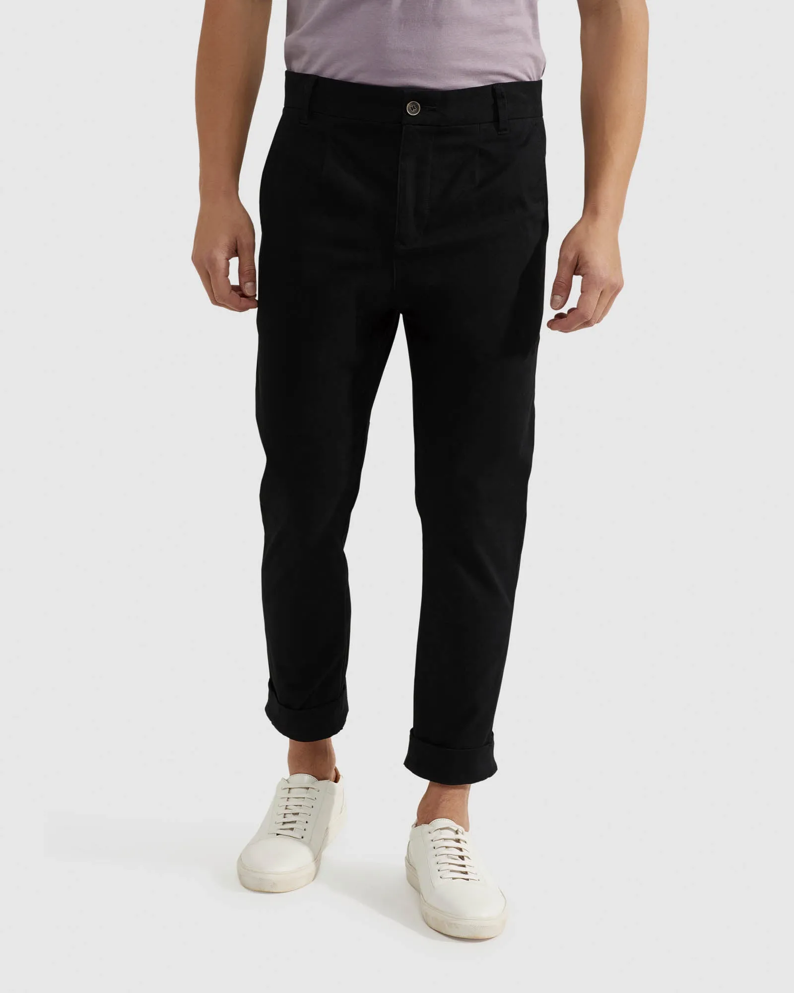 Ryan Organic Cotton Folded Cuff Chinos