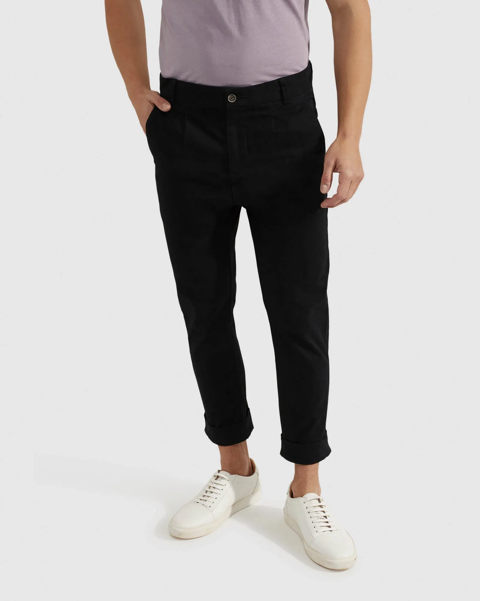 Ryan Organic Cotton Folded Cuff Chinos