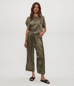 Core Flex SACHA CROPPED SATIN PANT