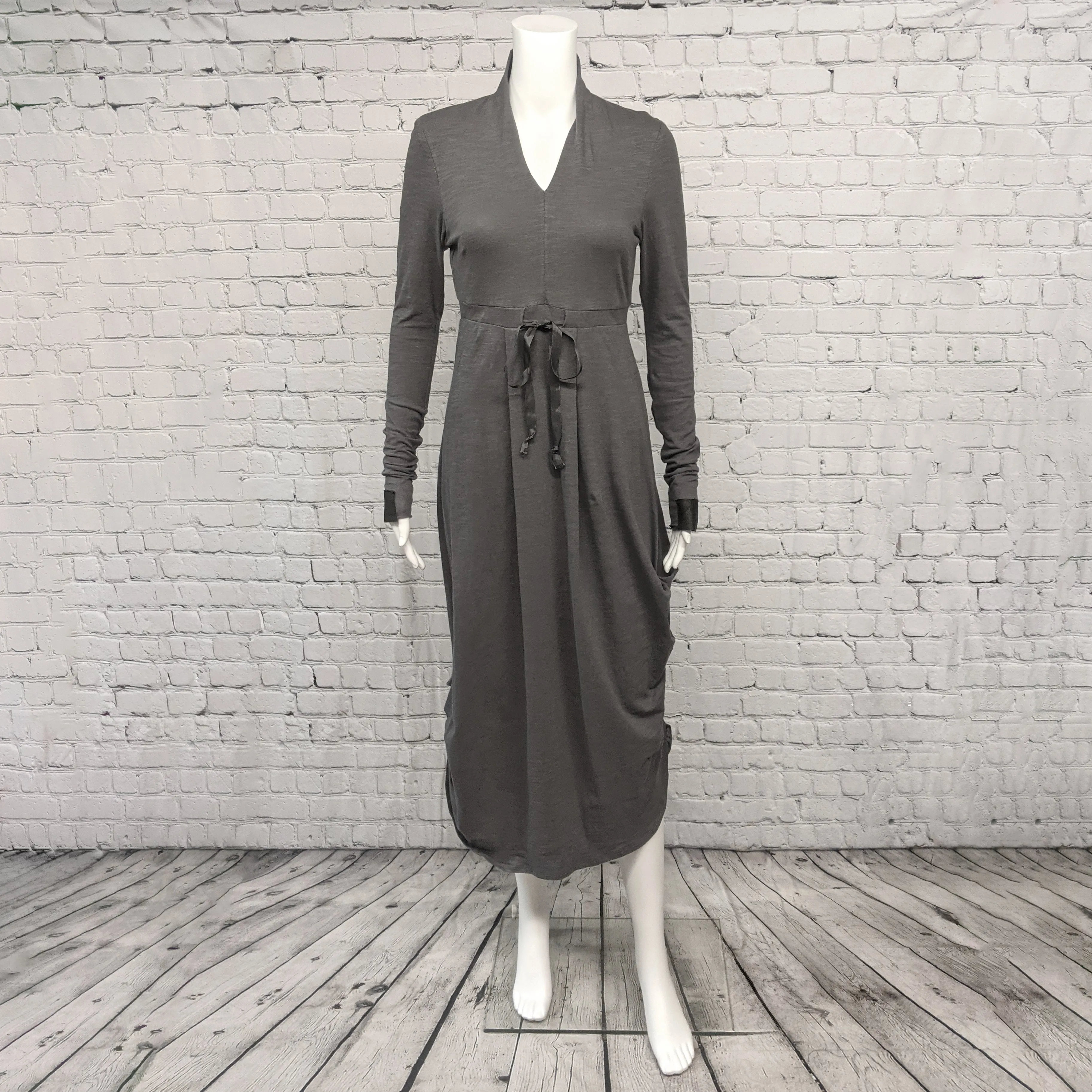 SALE! Vista Dress in Grey Slub by Kim Schalk