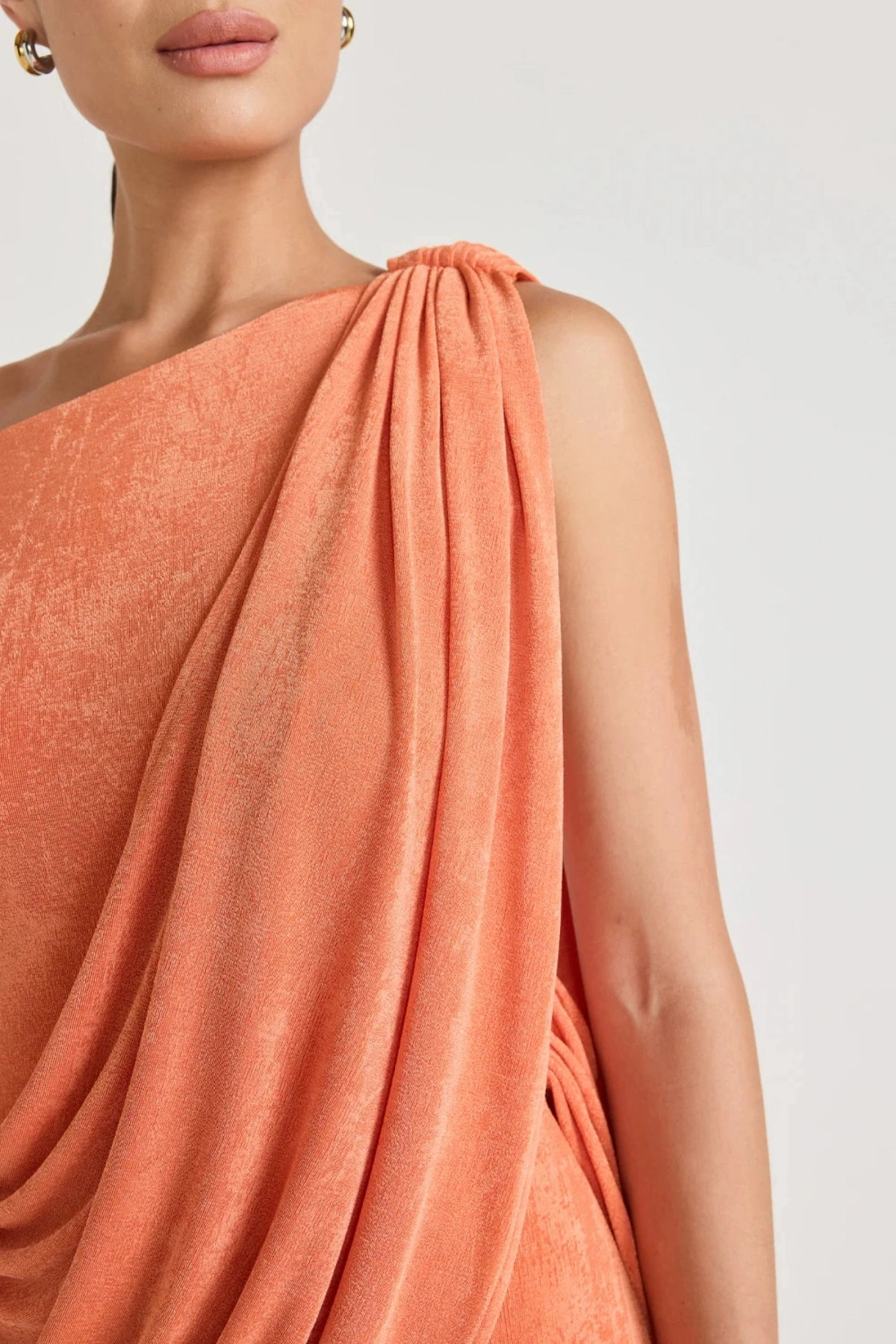 Caliste Dress Apricot Non-Pilling Trend Smart